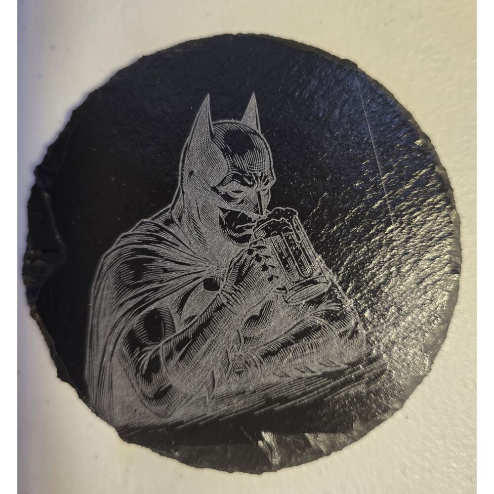 Slate Coasters Batman Beer Set Of 4 Round Drinking